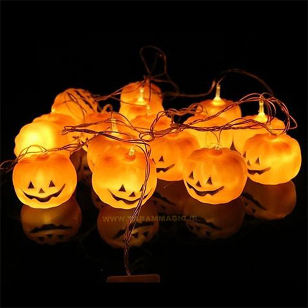 ریسه کدو هالووین چراغدار LED