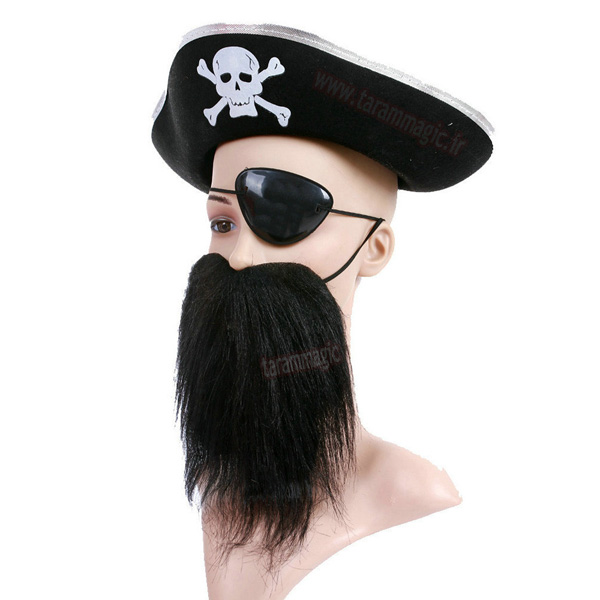 ست (کلاه و چشمبند و ریش) دزدان دریایی 