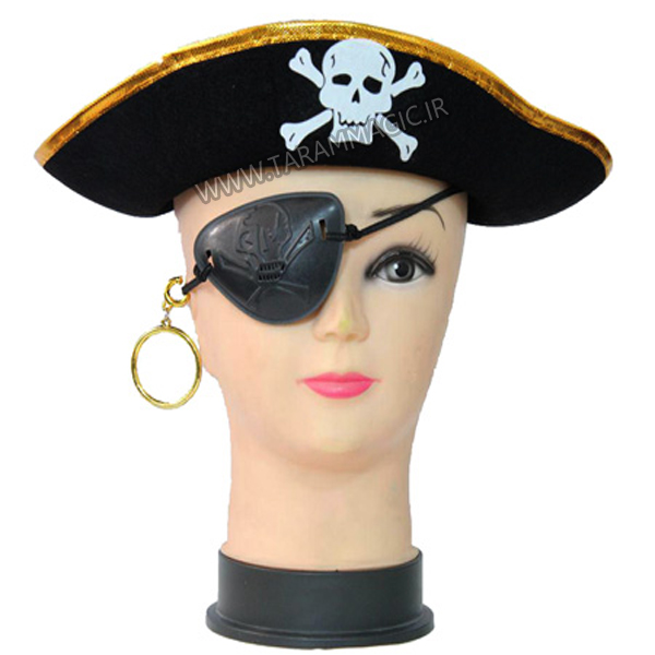 ست کلاه دزد دریایی با چشم بند و گوشواره (2)