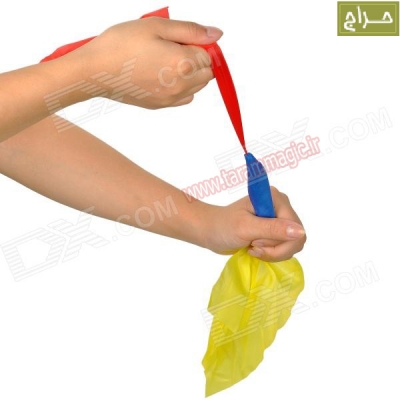 شعبده تغیر رنگ دستمالها
