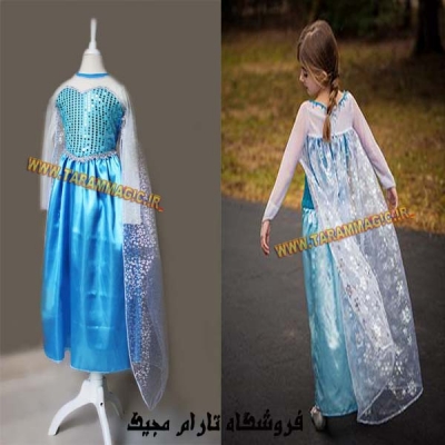 لباس ملکه السا Frozen آبی (دخترانه)