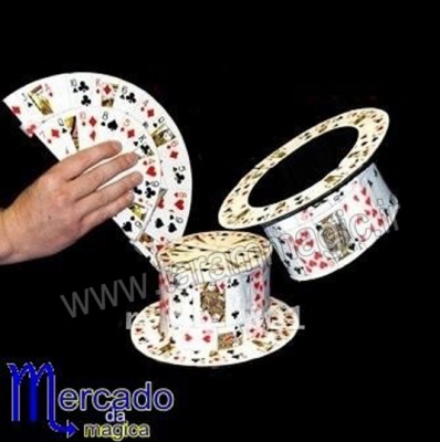 تبدیل دسته کارت به کلاه 